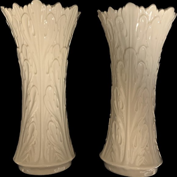 Vintage LENOX Woodland Collection Vase Handcrafted Made in USA 8” collectible - Picture 1 of 3